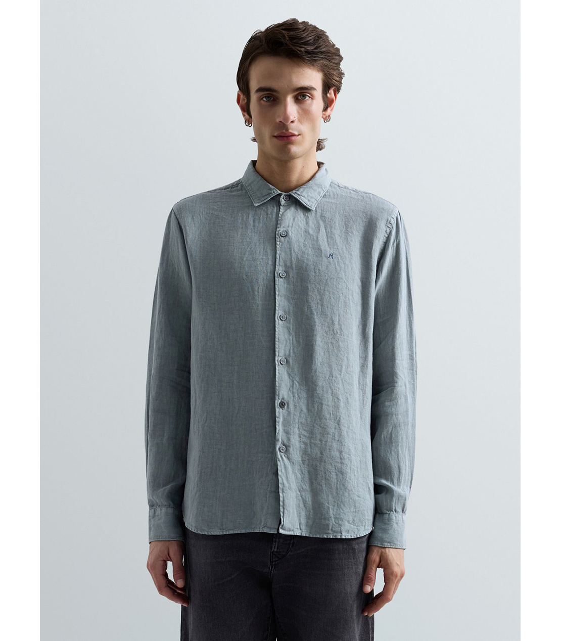 ガーメントダイリネンシャツ